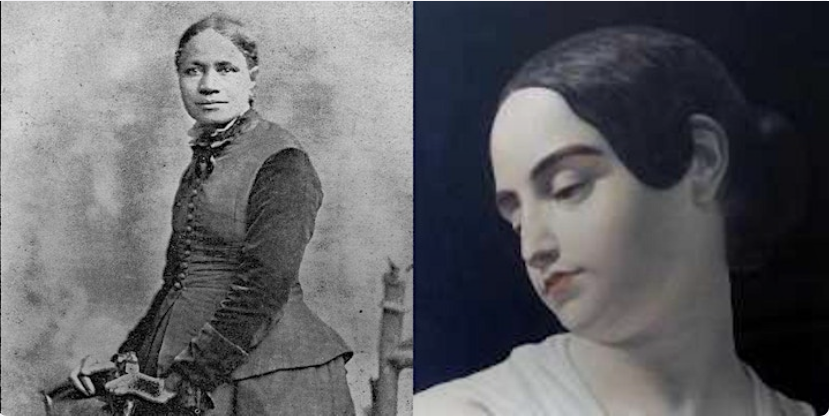 Side-by-side images of Frances E.W. Harper and Virginia Clemm Poe